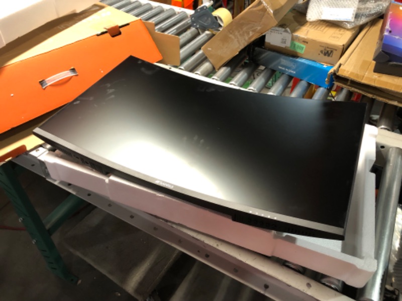 Photo 1 of ***USED - POWERS ON - UNABLE TO TEST FURTHER - MISSING POWER CORD***
SANSUI 32-Inch Curved Gaming Monitor WQHD 2560 x 1440 180Hz Curved 1500R -1ms(OD), HDR, 300nits, sRGB 125%, DCI-P3 95%, FreeSync, HDMI x2, DP1.2x2(ES-G32C3 DP Cable Included)