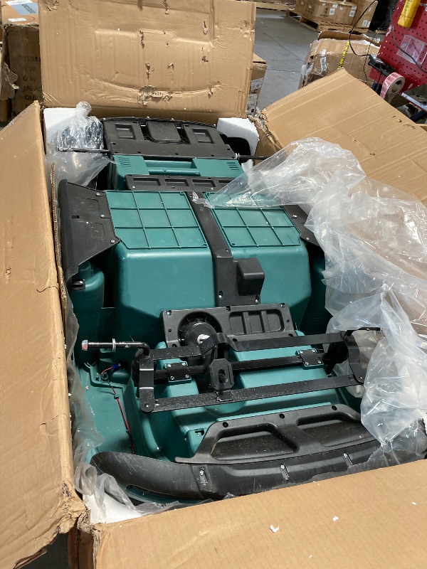 Photo 1 of 24V Officially Licensed Land Rover Ride On Car, Towallmark 2-Seater w/Parent Remote Control, 3 Speeds, Wireless Music, Spring Suspension, Led Lights, Electric Car for Kids Ages 37-95 Month, Lake Green