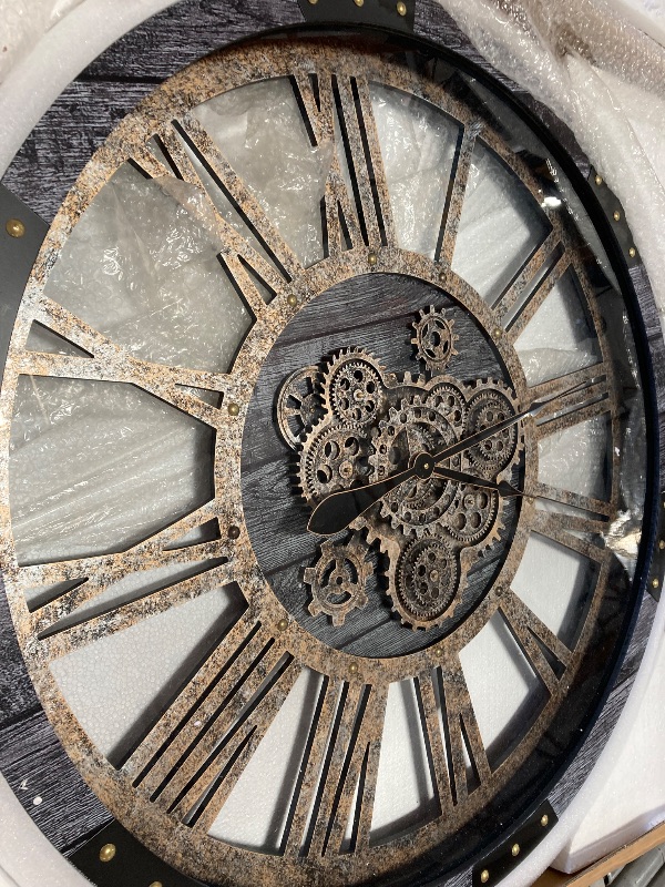 Photo 1 of  12"  Wall Clock ,  Steampunk Rustic Clocks for Wall Decor Living Room Home Office,
