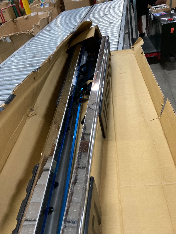 Photo 1 of KUIPERAUTO 6 inches Running Boards Compatible for 2019-2024 Chevy Silverado/GMC Sierra 1500 2500HD 3500HD Crew Cab Side Steps Nerf Bar ***MISSING BRACKET