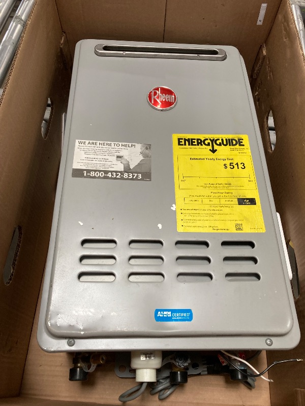 Photo 1 of ***PARTS ONLY***Rheem RTG-70XLP-1 Tankless Water Heater, Grey, Grey