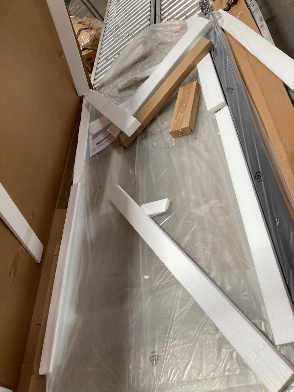 Photo 1 of (Missing pieces) ENSO SENKA Shower Doors 56-60" W X 72" H Semi Frame Double Sliding Bathroom Glass Shower Door