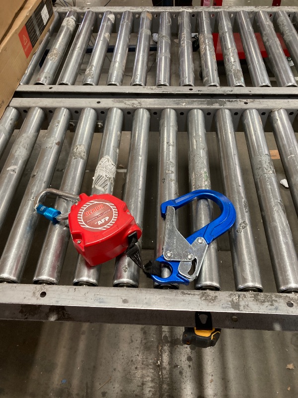 Photo 1 of AFP Demon 6 Foot Single Web Leg Self Retracting Lifeline Safety Yoyo, Shock Pack Absorber, Steel Snap Hook & Steel Carabiner Fall Protection Arrest Limiter SRL | OSHA & ANSI Rated
