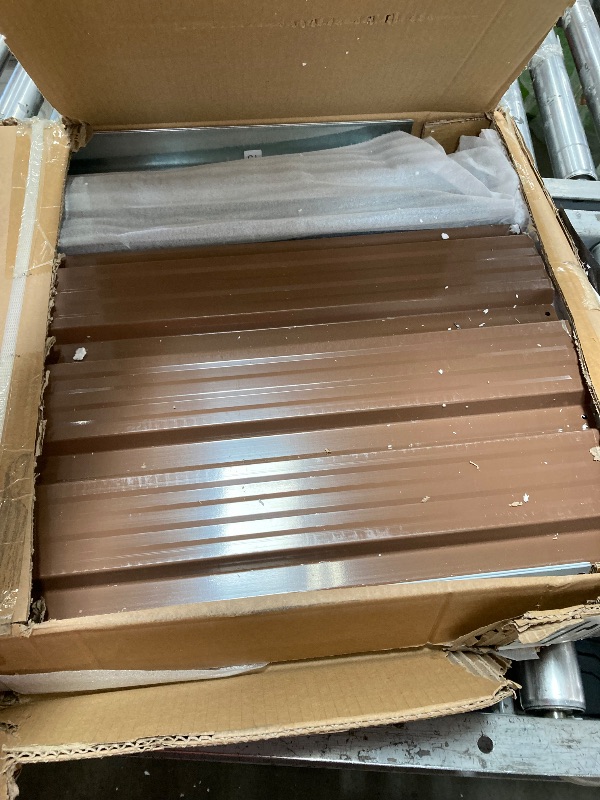 Photo 1 of DWVO 5x3ft Resin Outdoor Storage Shed with Floor, Waterproof Lockable Storage Shed with Window, Plastic Outside Tool Storage for Garden, Backyard, Patio, Lawn,Brown