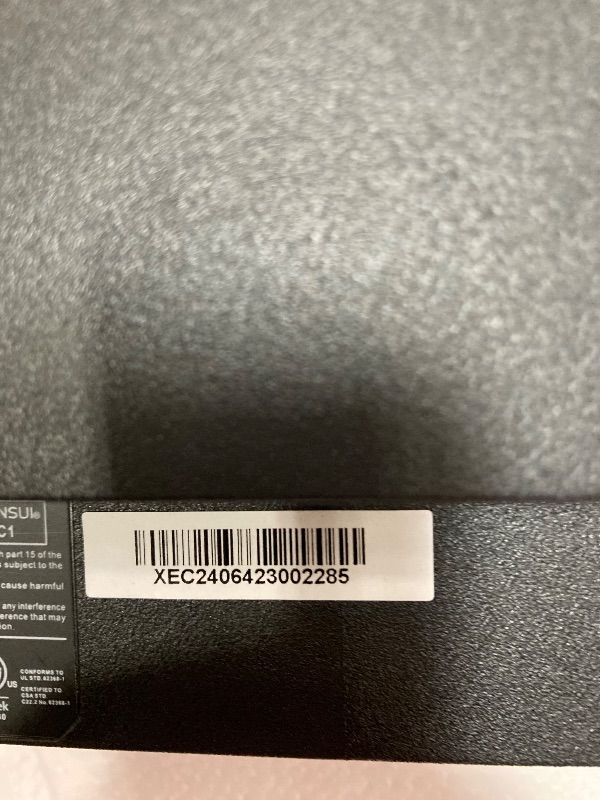 Photo 1 of NO POWER CORD UNABLE TO TEST **SANSUI Curved Monitor 24 inch 100Hz USB Type-C Computer Monitor with Built-in Speakers- MPRT 1ms,Adaptive Sync,HDR,1500R,VESA 75x75mm Compatible, for Home and Office(HDMI Cable Include ES-24C1)