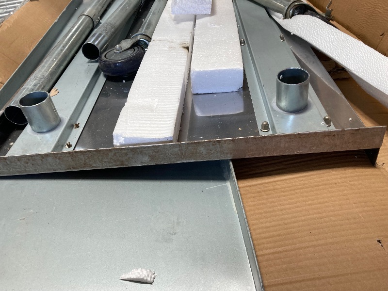 Photo 1 of ***PARTS ONLY***HARDURA Stainless Steel Prep & Work Table 30 x 72 Inches NSF Heavy Duty Commercial with Undershelf and Backsplash, Galvanized Legs for Commercial Food Prep
