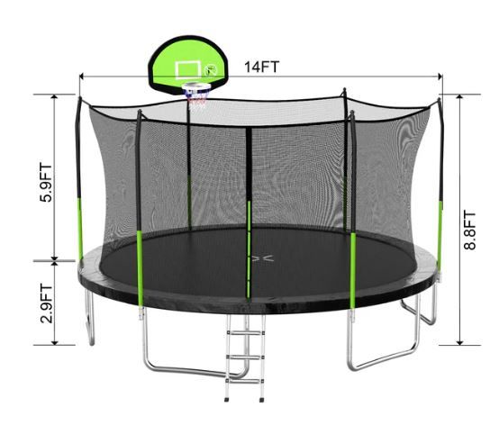 Photo 1 of 14ft In-Net Round Trampoline
