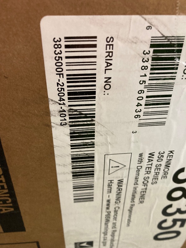 Photo 1 of Kenmore 350 Water Softener With High Flow Valve | Reduce Hardness Minerals & Clear Water Iron In Your Home | Whole House | Easy To Install | Grey