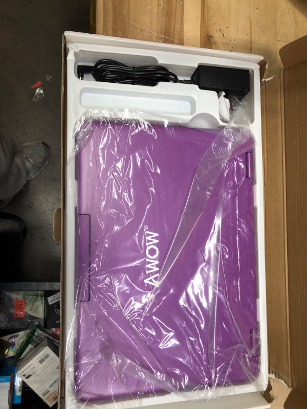 Photo 1 of AWOW Purple Touchscreen 2 in 1 Laptop, 11.6" FHD Purple Intel 4 Core Celeron N4120 Processor 6GB RAM 256GB M.2 SSD Storage Kids Gift Convertible Laptop