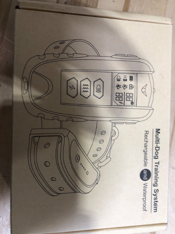 Photo 1 of Dog Training Collar with Remote - Shock Collar for Dogs, Waterproof Electric Collar with Flashlight Beep Vibration Shock Modes Rechargeable Dog Shock Collar for Small Medium Large Dogs