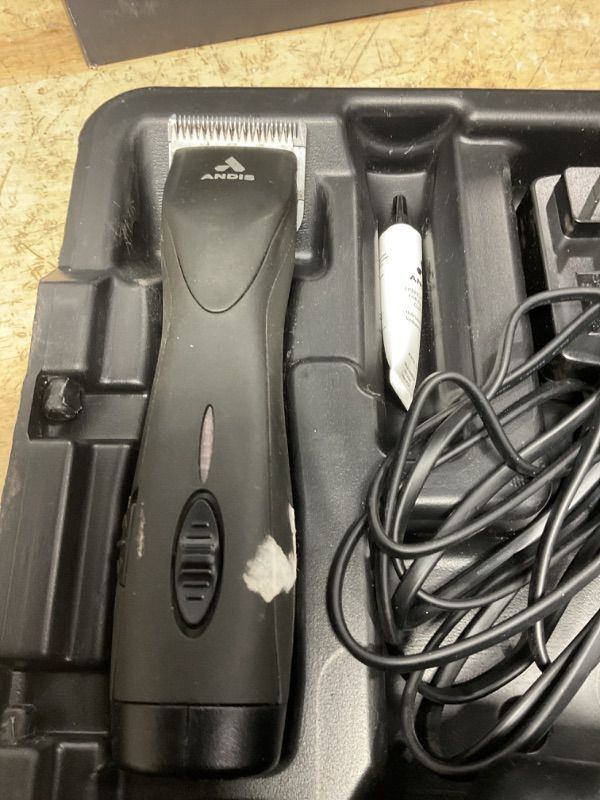 Photo 1 of Andis 79170 Pulse Zr II 5-Speed Detachable Blade Clipper, Cordless Animal/Dog Grooming, Removable Lithium Ion Battery, LED Charge Light, Black
