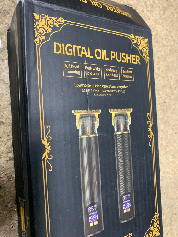 Photo 1 of ???? ???????? for Mens Cordless ???? ??????? T-Blade Trimmer Professional Haircut & Grooming Kit Rechargeable Clippers Hair Trimmer Shaver Cutting Kit with LCD Display (Gold)