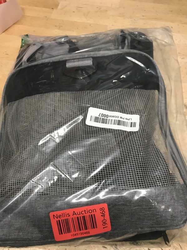 Photo 1 of kathson Small Animal Carrier Bag, Guinea Pig Rabbit Travel Carrier Breathable Mesh Window Pet Portable Hand Bag for Hamster Bird Bunny Bearded Dragon Kitty and Etc (Grey with Black)