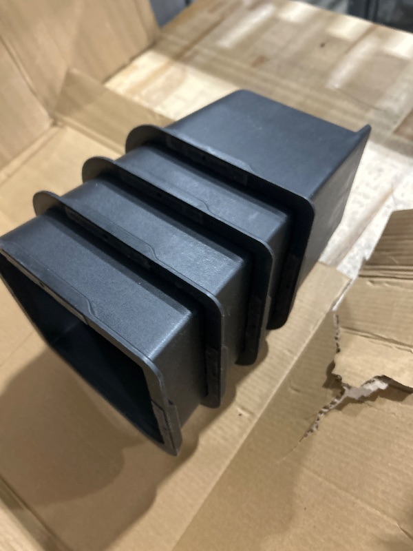 Photo 1 of ANNKUT Bed Risers 5 Inch Heavy Duty,Oversized Couch Risers, Extra Wide Furniture Risers for Sofa Table Desk Headboard Chair Lifting,Rectangular Risering Blocks Support 11000 lbs(4 Pack Black)
