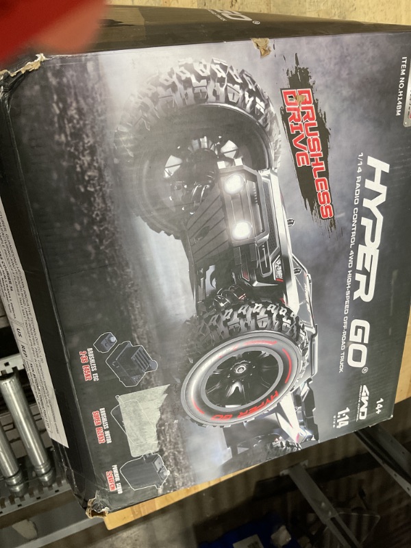 Photo 1 of HYPER GO H14BM 1/14 Brushless RC Cars for Adults Fast 50 mph, RC Trucks 4X4 Offroad Waterproof, Electric Powered High Speed RC Car, Scary Fast Extreme RC Truggy with 3S Battery for Snow Sand