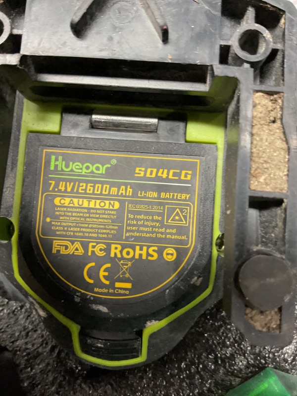 Photo 1 of Huepar Laser Level 360 Self Leveling, 4x360° Green Cross Line Laser with LCD Screen, 4D Bluetooth Outdoor Pulse Mode Laser Tool for Construction -Remote Control, Li-ion Battery or 4 AA Batteries-S04CG