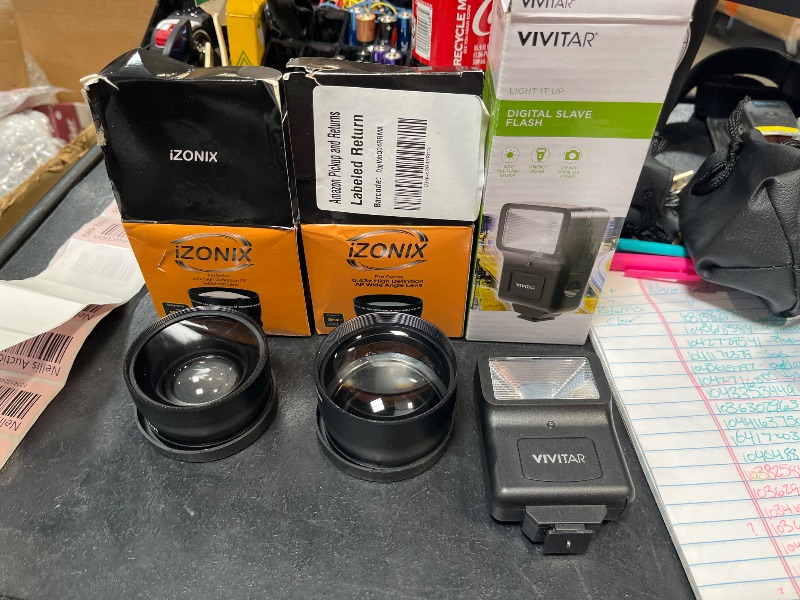 Photo 1 of Canon EOS 4000D / Rebel T100 DSLR Camera with EF-S 18-55mm Zoom Lens + SanDisk 128GB Memory Card + Tripod + Case + Wideangle Lenses + Rtech Digital Cloth (20pc Bundle), Black (Renewed)***MISSING CAMERA****