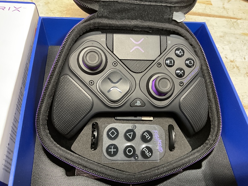 Photo 1 of PDP Victrix Pro BFG Wireless Gaming Controller for PS5, Modular Esports Gamepad, Remappable Buttons, Customizable Triggers/Paddles/D-Pad/Fightpad, PC App, Black
