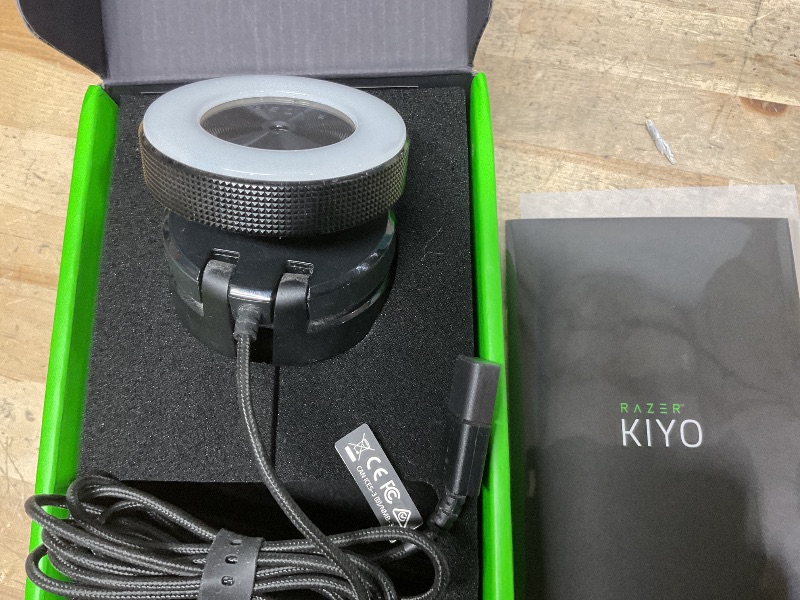 Photo 1 of Razer Kiyo Streaming Webcam: 1080p 30 FPS / 720p 60 FPS - Ring Light w/Adjustable Brightness - Built-in Microphone - Advanced Autofocus