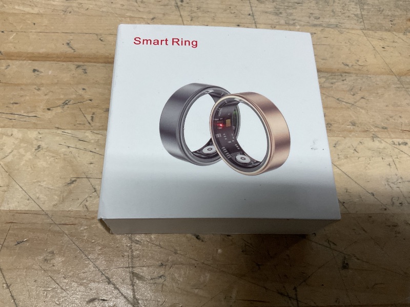 Photo 1 of 2025 Upgrade Smart Ring Health Tracker for Men Women - IP68 Waterproof Fitness Ring with Sleep Tracker/Heart Rate/Blood Oxygen/Steps/Distance/Calories,Air Shutter,Charging case Up to 7-Day, Gold 
