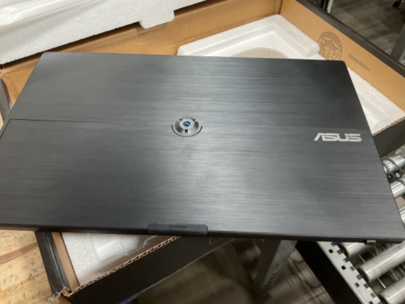 Photo 1 of ASUS ZenScreen 15.6” 1080P Portable Monitor (MB16ACV) - Full HD, IPS, Eye Care, Flicker Free, Blue Light Filter, Kickstand, USB-C Power Delivery, for Laptop, PC, Phone, Console