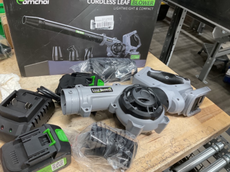 Photo 1 of Leaf Blower - 150000RPM Electric Cordless Leaf Blower - 2 X 4.0Ah Batteries and Charger
** NO S/N 