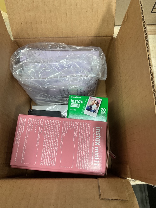 Photo 1 of Fujifilm Instax Mini 11 Camera with Fujifilm Instant Mini Film (60 Sheets) Bundle with Deals Number One Accessories Including Carrying Case, Selfie Lens, Photo Album, Stickers (Lilac Purple)