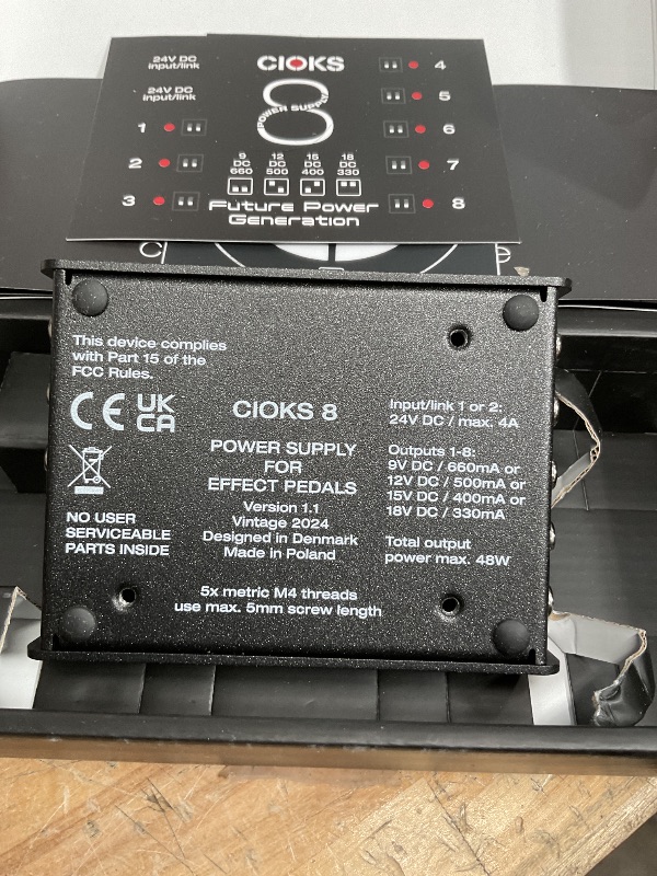 Photo 1 of CIOKS CIOKS 8 8-output Isolated Guitar Pedal Power Supply Expander Kit