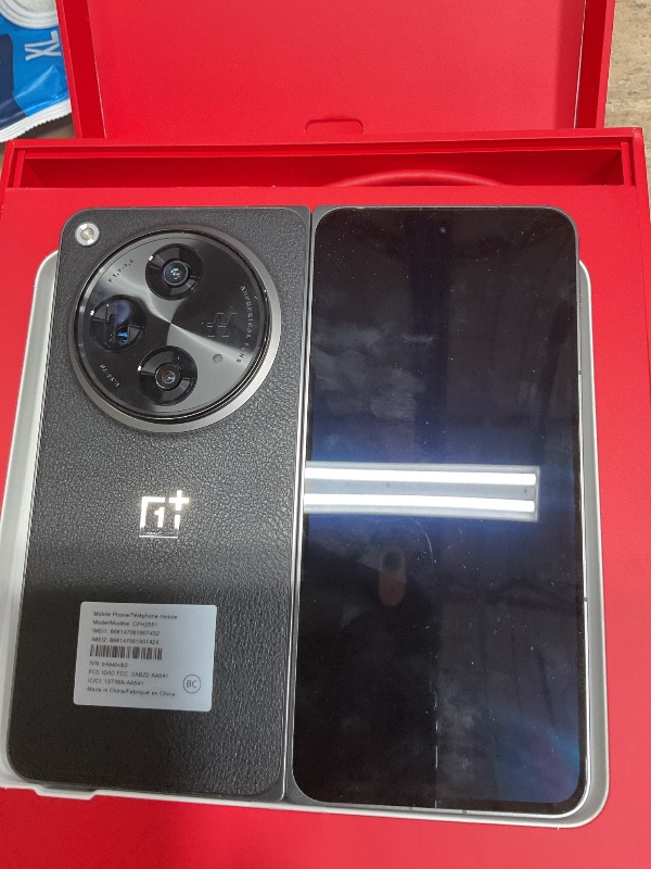 Photo 1 of OnePlus Open, 16GB RAM+512GB, Dual-SIM, Voyager Black, US Factory Unlocked Android Smartphone, 4805 mAh Battery, 67W Fast Charging, Hasselblad Camera, 120Hz Fluid Display