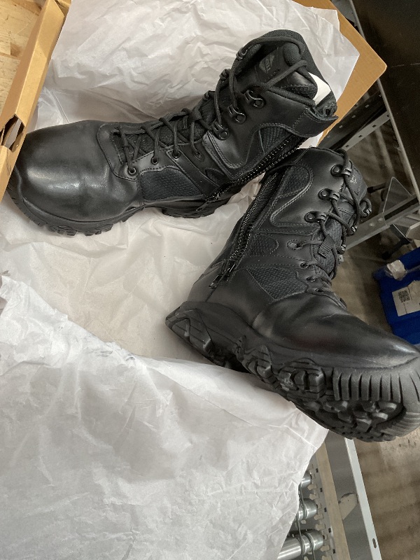 Photo 1 of Merrell Men's Moab 3 8" Tactical Response Zip Waterproof Boots, Full Grain Leather & Mesh Upper Combat Work & Outdoor Shoes, Black, 10 Wide