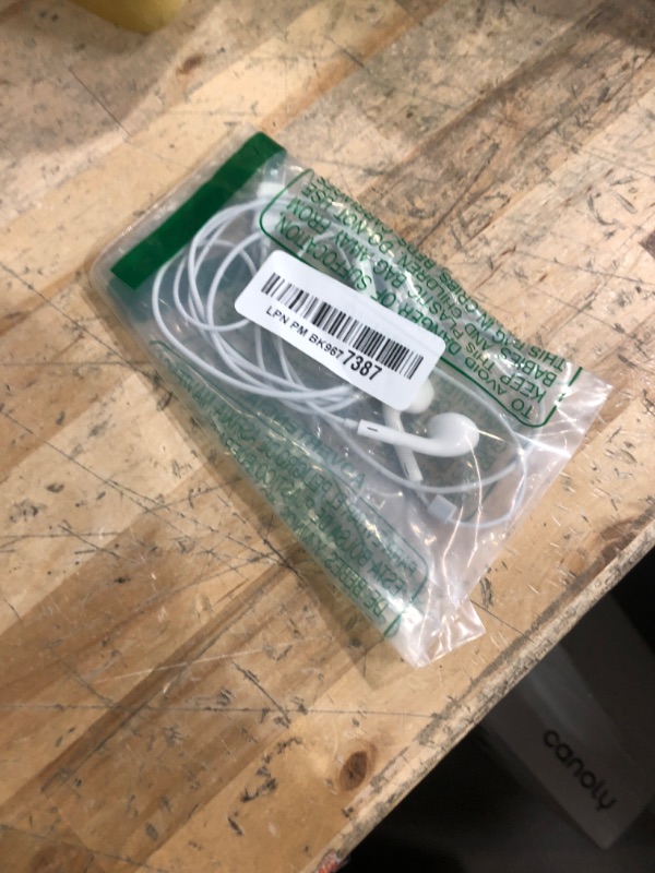 Photo 1 of Apple EarPods Headphones with USB-C Plug, Wired Ear Buds with Built-in Remote to Control Music, Phone Calls, and Volume
