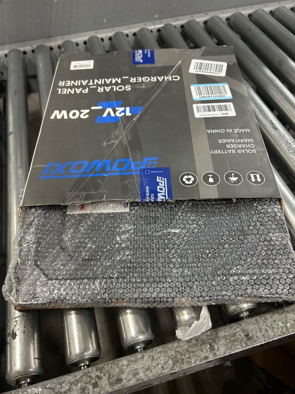 Photo 1 of POWOXI-Upgraded-20W-Solar-Battery-Charger-Maintainer, External Smart 3-Stages PWM Charge Controller, 12V Solar Panel Trickle Charging Kit for Car, Marine, Motorcycle, RV, etc