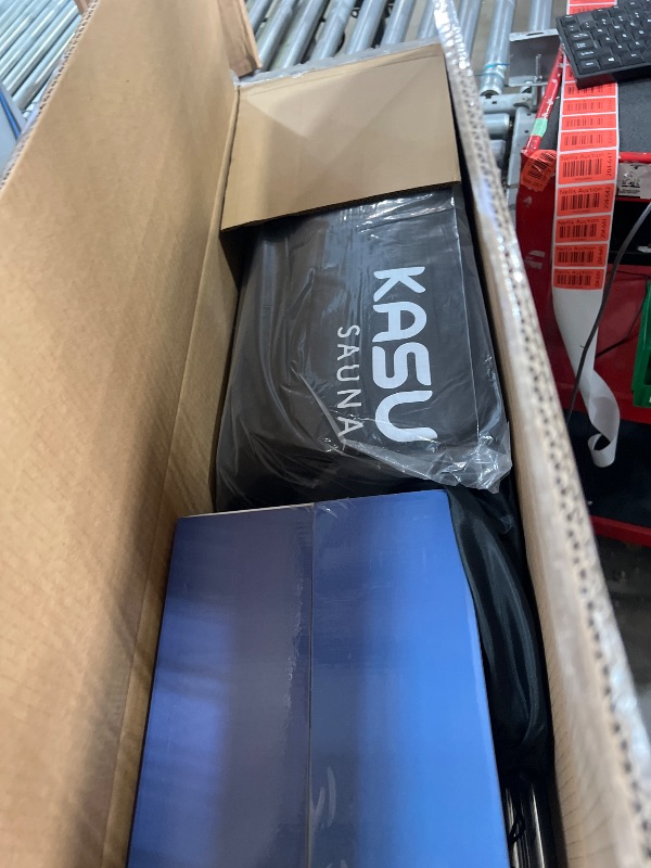 Photo 1 of KASUE Upgraded Infrared Sauna Box for Relaxation,Detoxification,Portable Steam Sauna for Home with XL Steamer,Folding Chair,Multiple Layered Full Body Sauna Tent for Spa,Indoor,Outdoor,Gym-Black