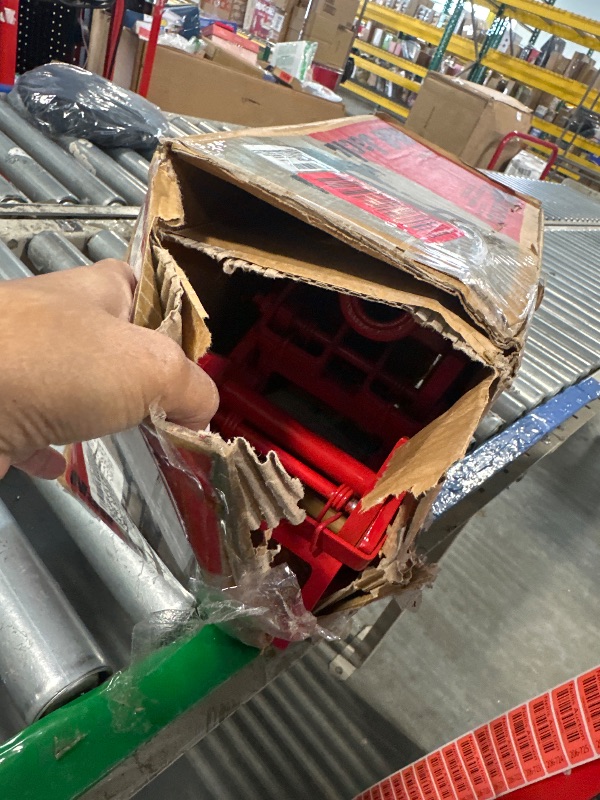 Photo 1 of Guardian Fall Protection 2601 Portable Wall Jack, for Use with 1-1/2 X 3-1/2 in Fir Poles Or 1 in Od Steel Pipe, Malleable Iron, Red