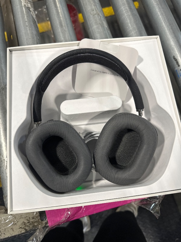 Photo 1 of Apple AirPods Max Wireless Over-Ear Headphones, Active Noise Cancelling, Transparency Mode, Personalized Spatial Audio, Dolby Atmos, Bluetooth Headphones for iPhone – Space Gray