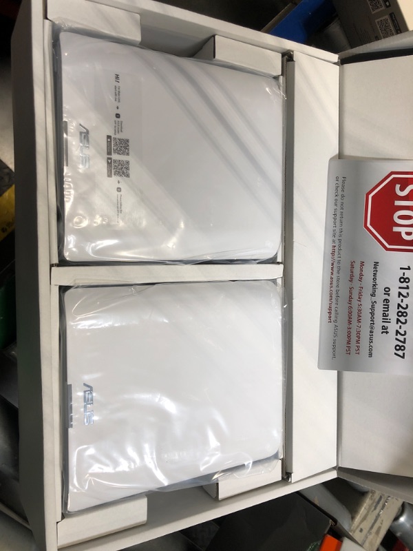 Photo 1 of *** FACTORY SEALED . OPEN FOR  VERIFICATION *** ASUS ZenWiFi BT10 Tri-Band WiFi 7 Mesh, 18 Gbps, 6000 sq.ft (2pk), Dual 10G Ports, Security and Parental Controls Included, Smart Home Master SSIDs, 4G & 5G Mobile Tethering