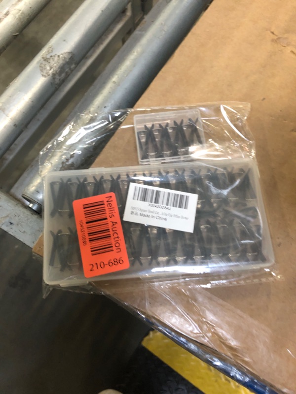 Photo 1 of 60PCS Square Head Car Vent Clips Auto Air Conditioner Outlet Clips - Metal Car Air Freshener Outlet Perfume Clips with 2 Storage Boxes for Car Air Vent Office Home Air Conditioner Outlet