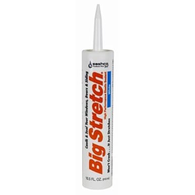 Photo 1 of 10.5 oz Sashco 10016 White Big Stretch Water-Based Elastomeric Sealant