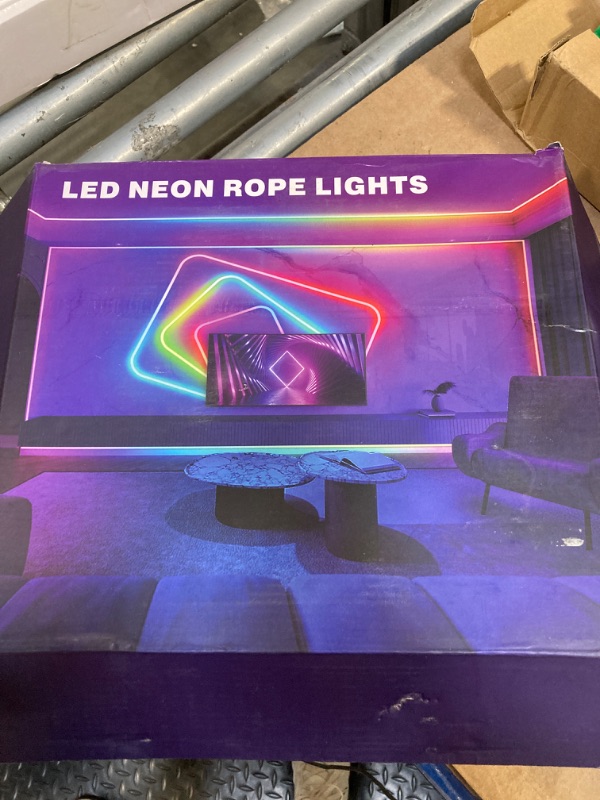 Photo 1 of 150Ft Neon Rope Lights,Flexible Led Rope Lights Control with App/Remote,Multiple Modes Light,IP65 Outdoor RGB Led Light Waterproof (150Ft Neon Rope Lights)