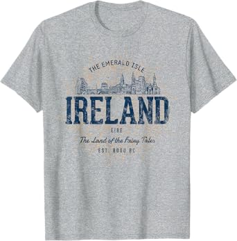 Photo 1 of ** GRAY**
Retro Style Vintage Ireland T-Shirt LARGE 