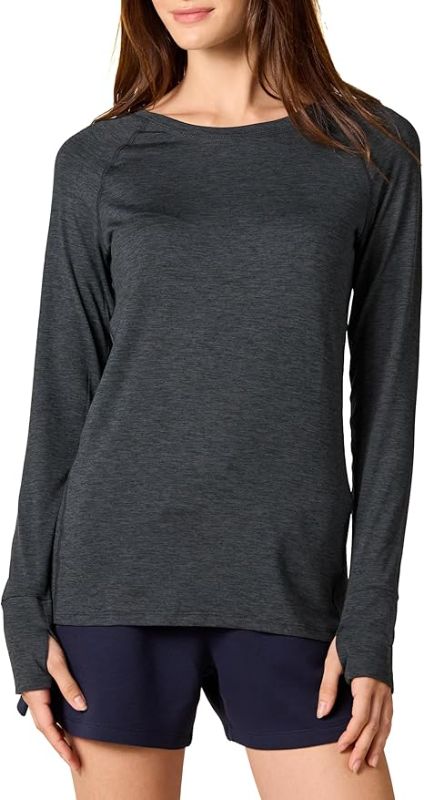 Photo 1 of ** gray
Amazon Essentials Long Sleeve Workout Top for Women, Brushed Tech Stretch Crewneck, Athletic, Medium (Available in Plus Size), Army Green