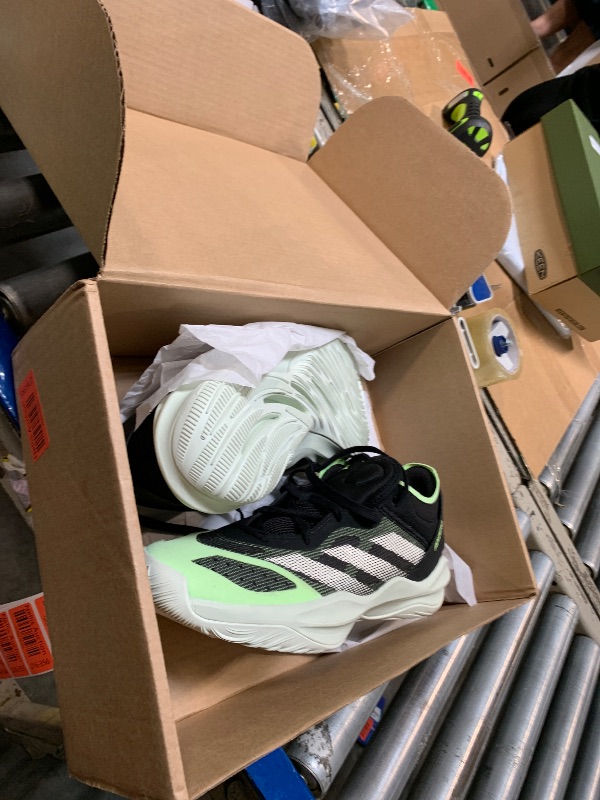Photo 1 of adidas Originals Unisex Adizero Select 2.0 Low Sneaker, Black/Cloud White/Green Spark, 10 US Men