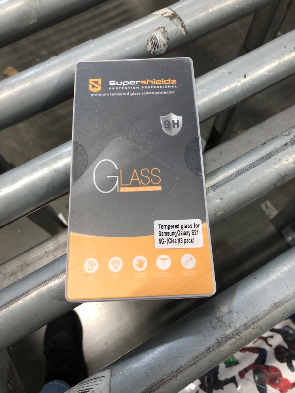 Photo 1 of (3 Pack) Supershieldz Designed for Samsung Galaxy S21 5G Tempered Glass Screen Protector, Anti Scratch, Bubble Free