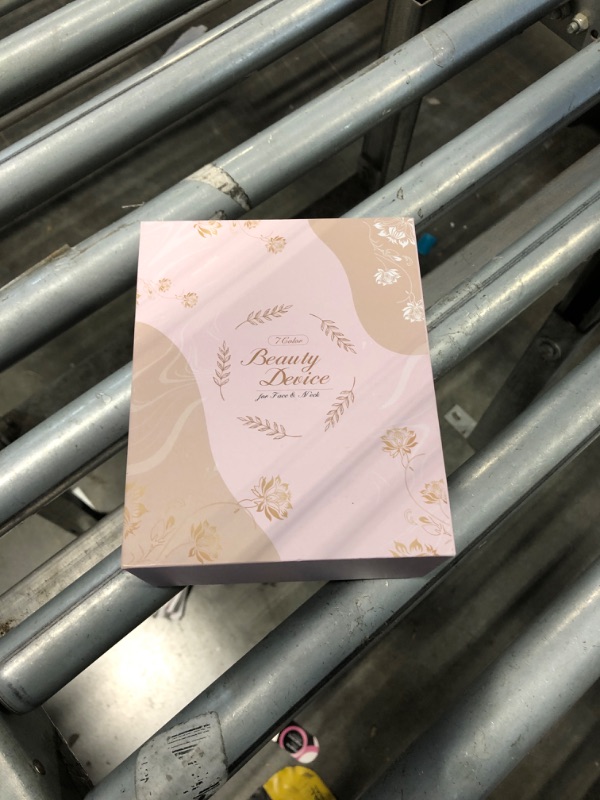 Photo 1 of ELISHINE Light Based Face-Neck-Massager - 7 Color Portable Facial Massager for Skin Care, Glossy Pink