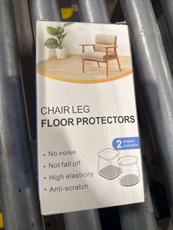 Photo 1 of 24 Pcs Chair Leg Floor Protectors for Hardwood Floors Silicone Covers to Protect Wood Tile Floors Felt Pads Furniture Leg Caps Non Slip Reduce Noise (Fit:1.3"-2")