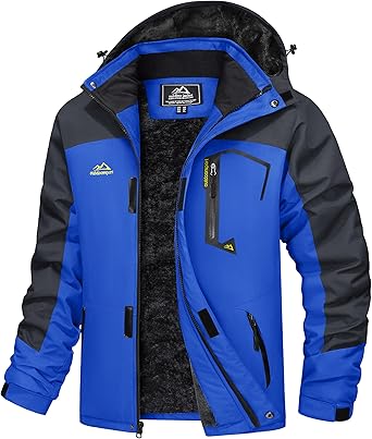 Photo 1 of  One Piece Ski Suits Winter Outdoor Sports Jumpsuit Fur Collar Coat Windproof Waterproof Hooded Snowsuit (Medium)