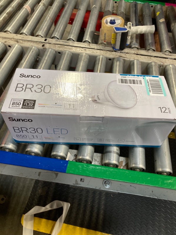 Photo 1 of **1 MAY POSSIBLY BE USED**
Sunco 12 Pack BR30 Light Bulbs LED, Recessed Can Light Bulbs, Indoor Flood Bulb, 850 LM, 11W (65W Equivalent), 6000K Daylight Deluxe, Dimmable, E26 Base, for Home, Kitchen, Bedroom UL