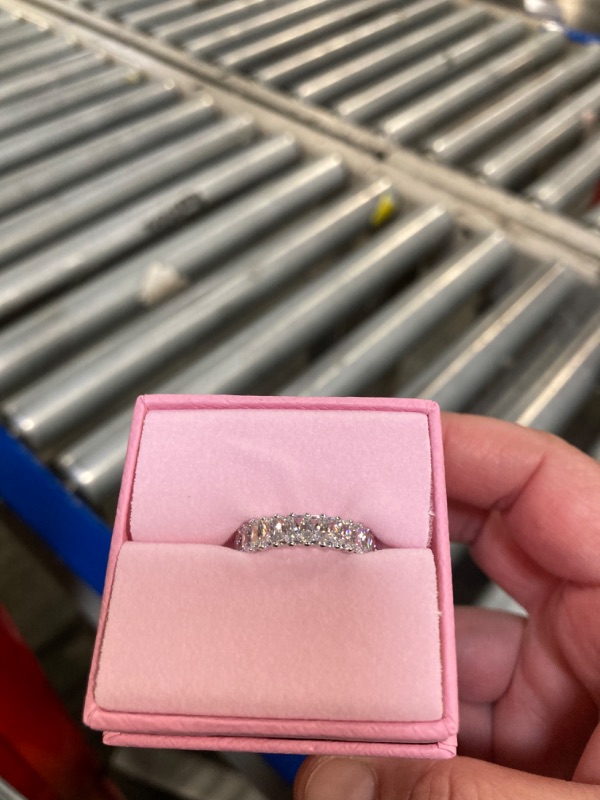 Photo 1 of **BRAND NEW OPENED IN WAREHOUSE TO VERIFY**
Swarovski Matrix Ring, Baguette Cut, Clear, Rhodium Finished; Size: Us 7; Eu 55
