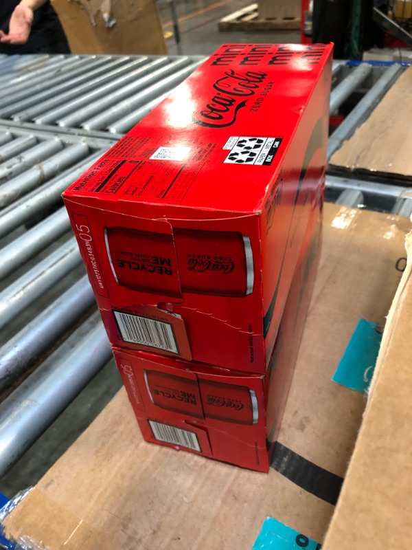 Photo 1 of ***BUNDLE OF TWO*** Coca-Cola Coke Zero Sugar Diet Soda Soft Drink, 7.5 fl oz, 10 Pack