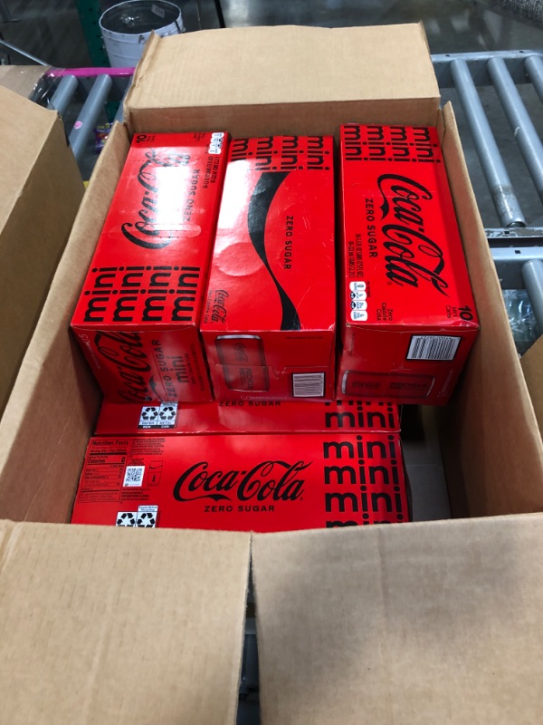 Photo 1 of ***BUNDLE OF SEVEN*** Coca-Cola Coke Zero Sugar Diet Soda Soft Drink, 7.5 fl oz, 10 Pack